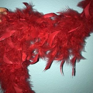 red feathery